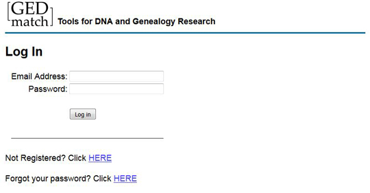 GEDmatch website